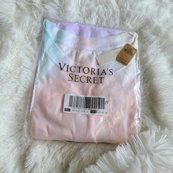 PINK Tie-dye Crop Tee shirt - Picture 5 of 6